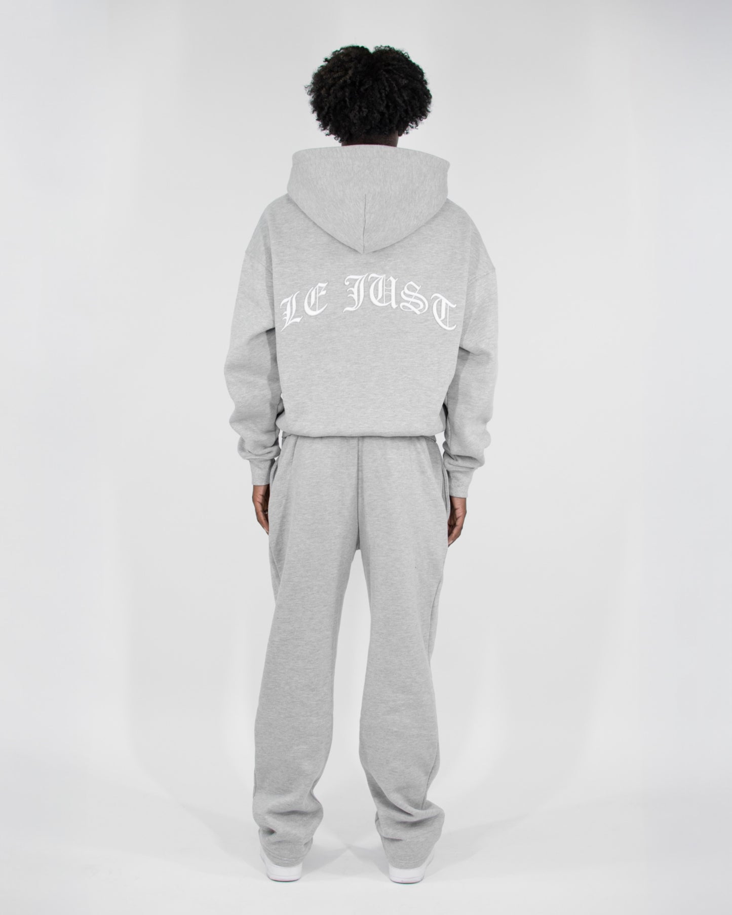 Monogram Hoodie - Light Grey