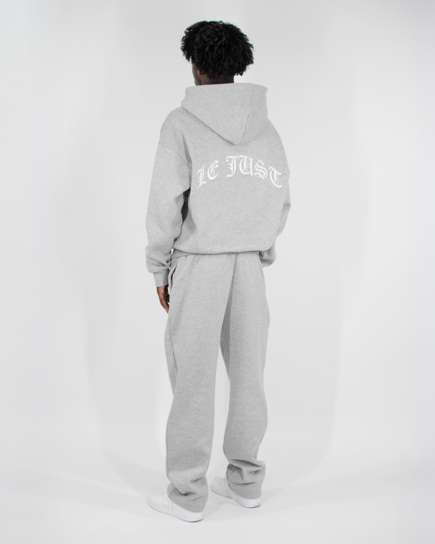 Monogram Hoodie - Light Grey