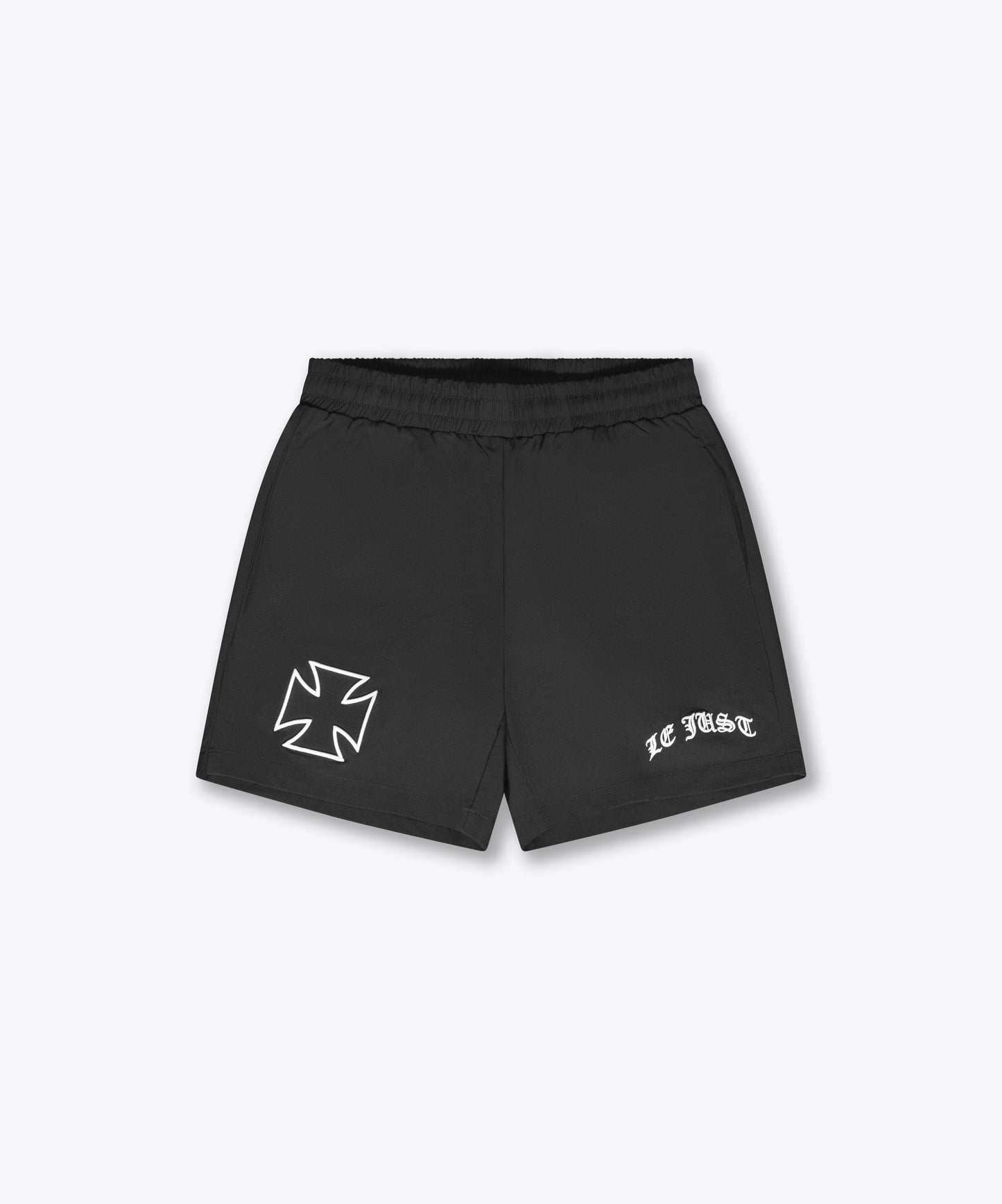 Cross Monogram Swim Short - Black