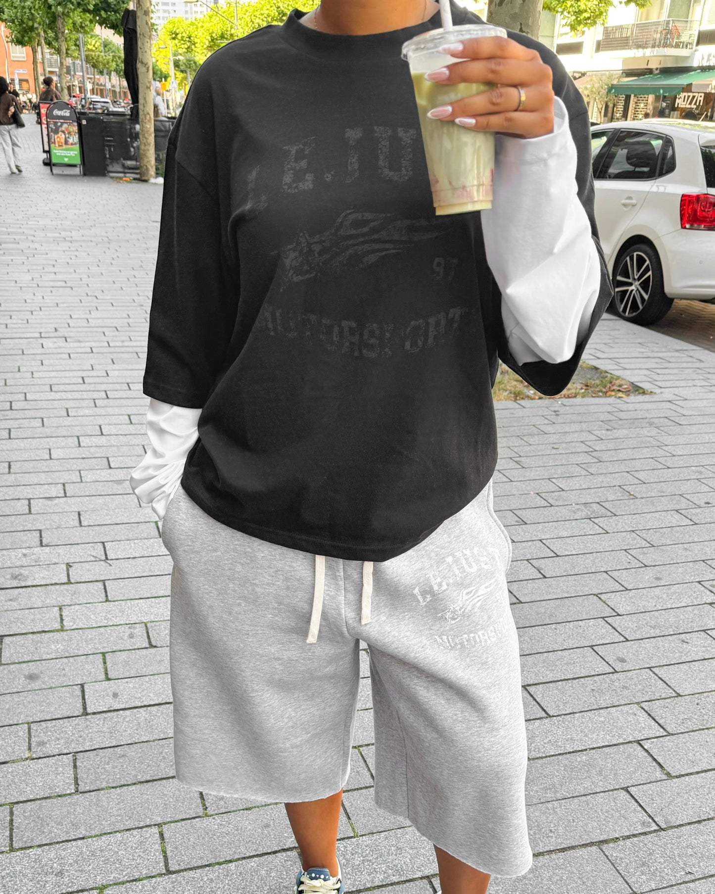 Motorsports Longsleeve - Black/White