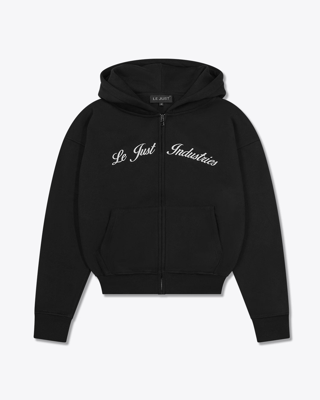 Zip Hoodie Black White