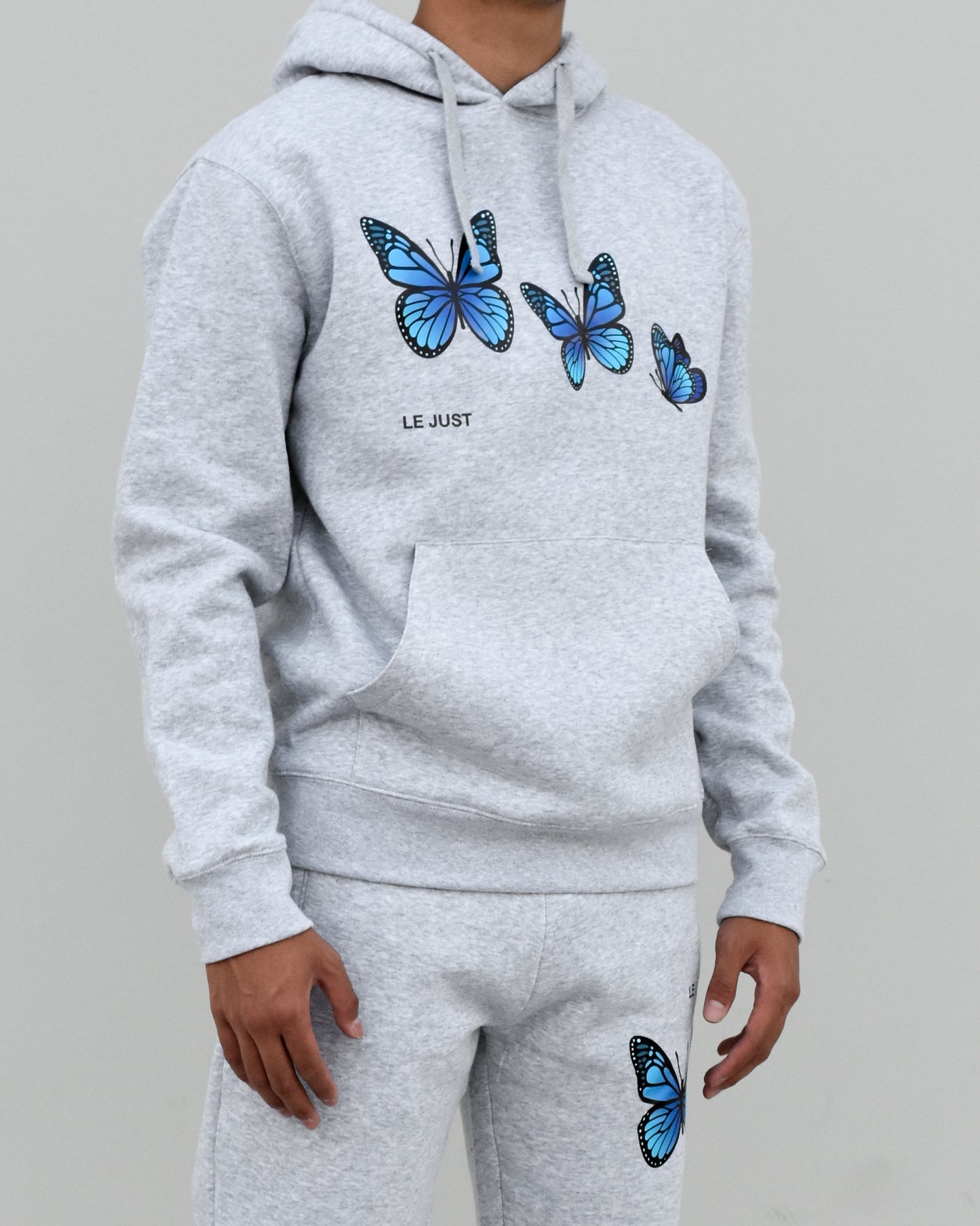 Butterfly Hoodie Grey