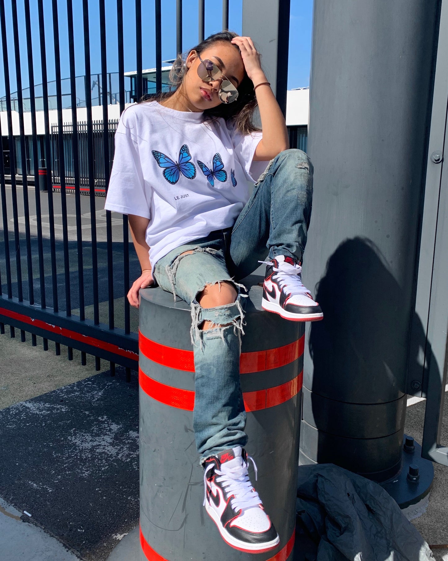 Butterfly Tee White