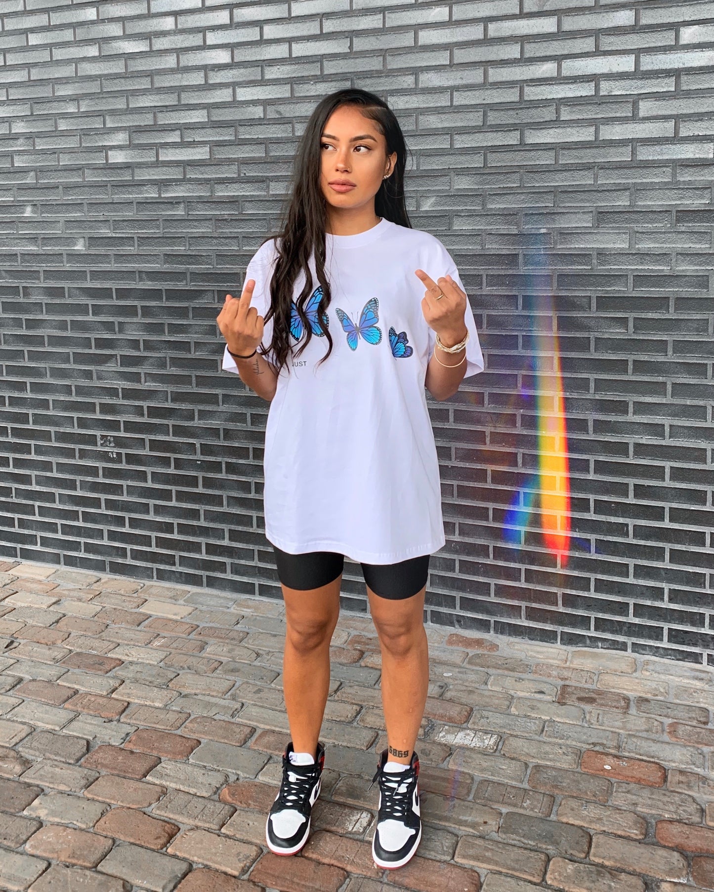 Butterfly Tee White