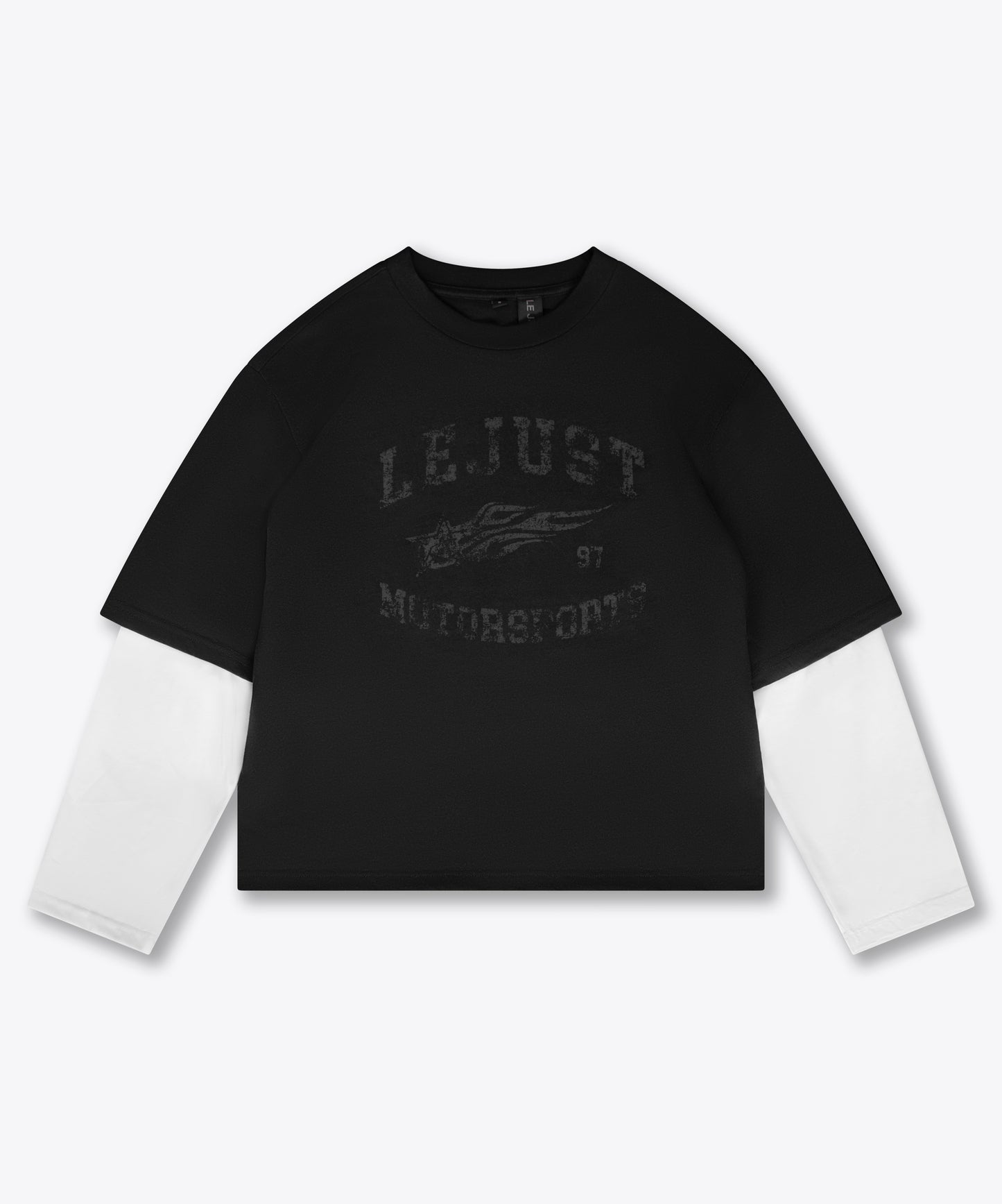 Motorsports Longsleeve - Black/White