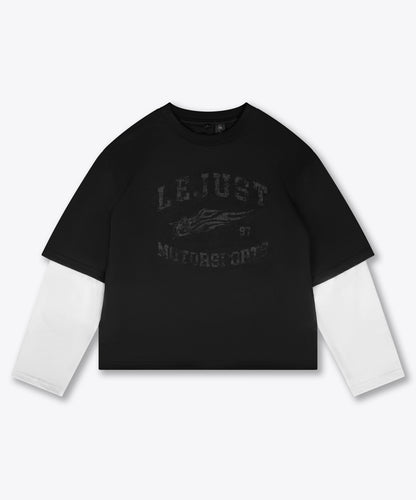 Motorsports Longsleeve - Black/White