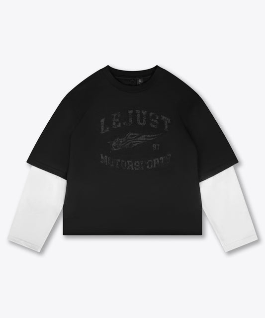 Motorsports Longsleeve - Black/White