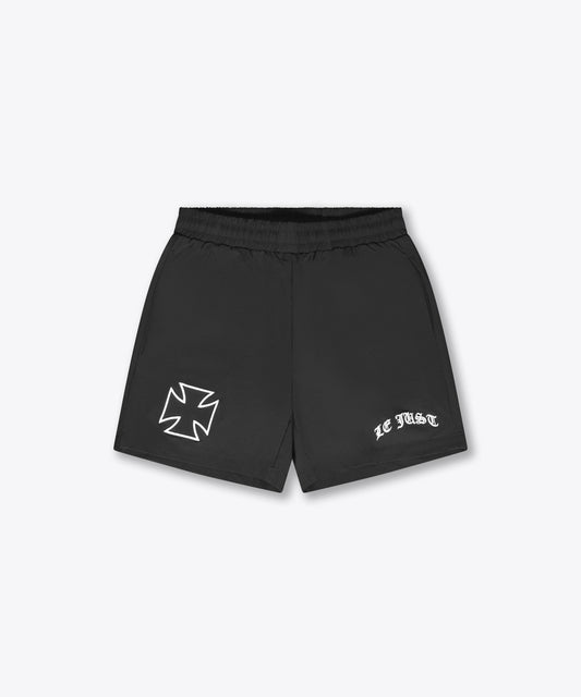 Cross Monogram Swim Short - Black