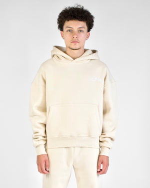 Monogram Hoodie - Sand