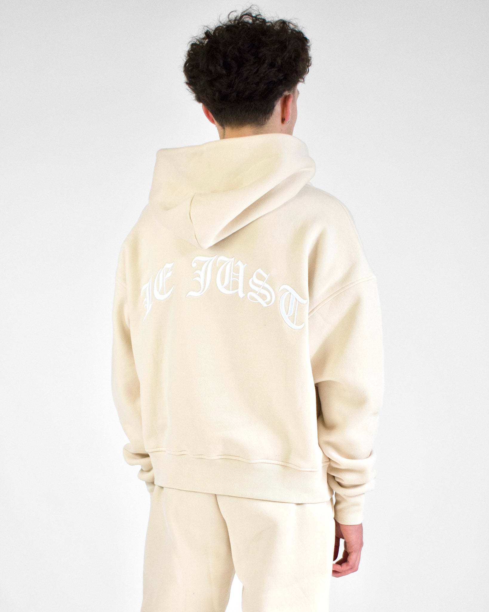 Monogram Hoodie - Sand