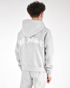 Monogram Hoodie - Light Grey