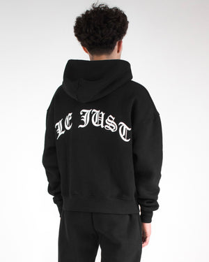 Monogram Hoodie - Black/White