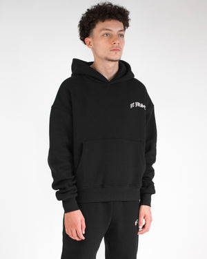 Monogram Hoodie - Black/White