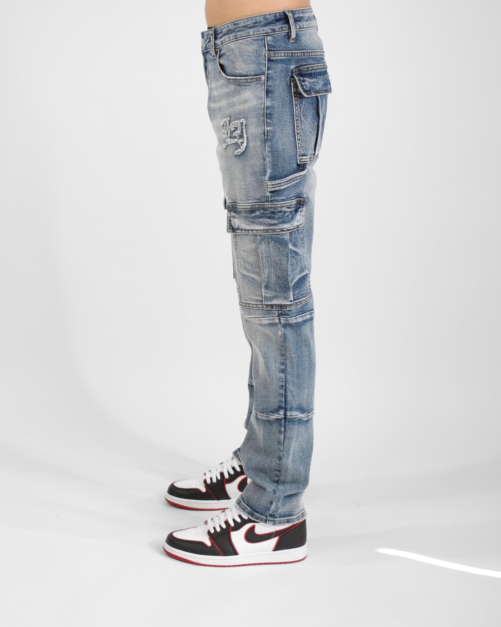 Blue Cargo Jeans – Le Just