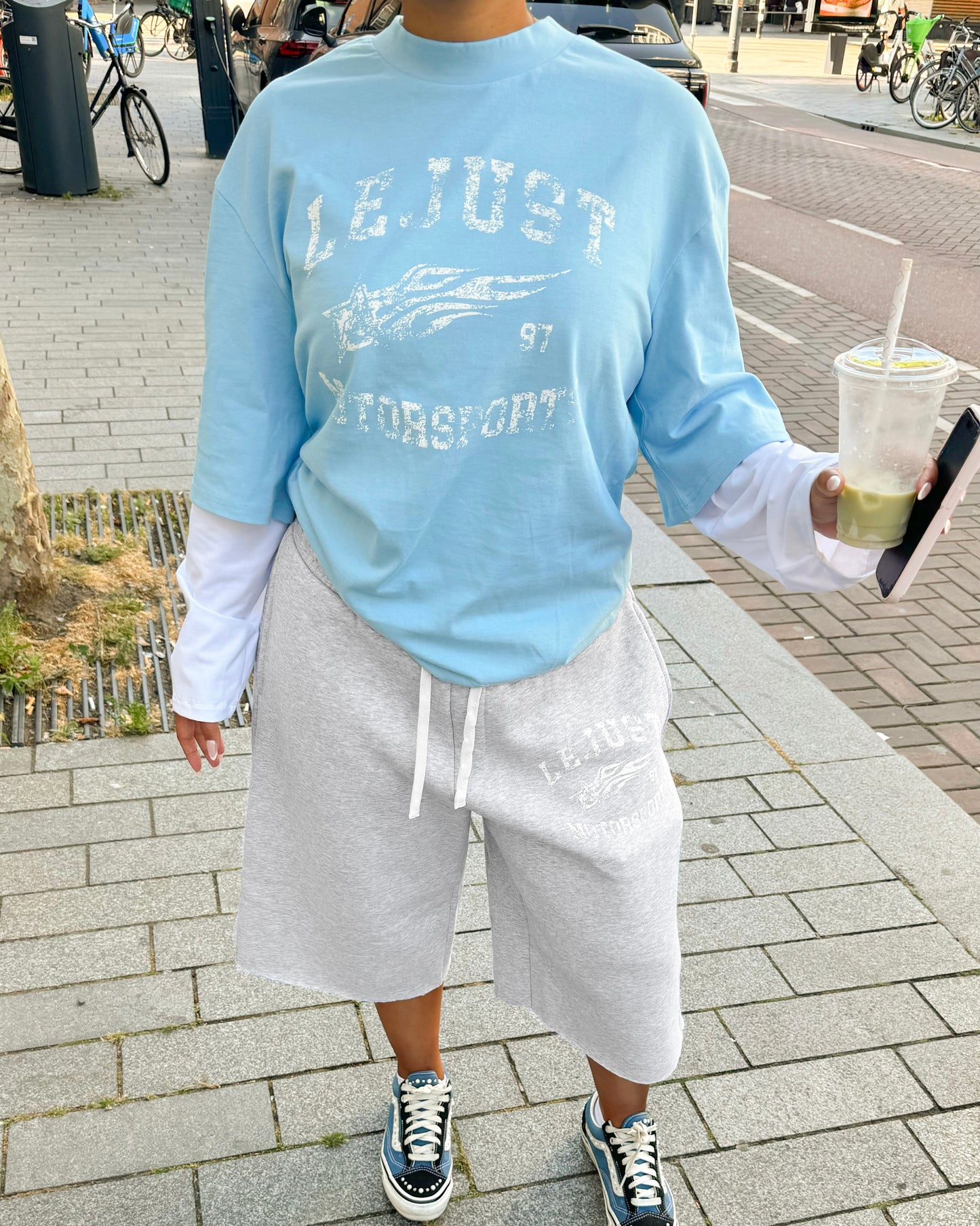 Motorsports Longsleeve - Blue/White