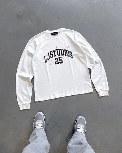 LJ Studios 25 Longsleeve - White