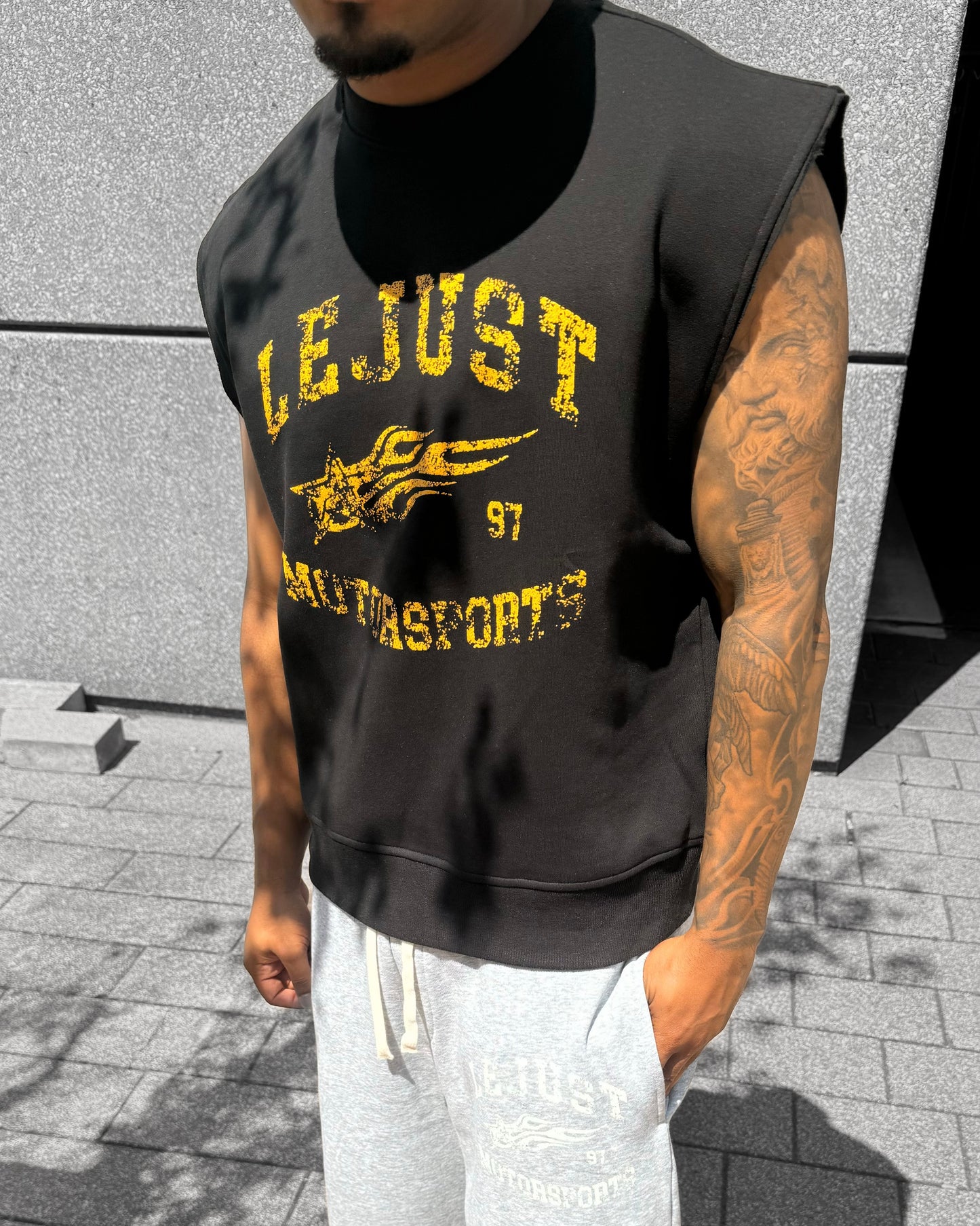 Motorsports Tanktop - Black/Yellow