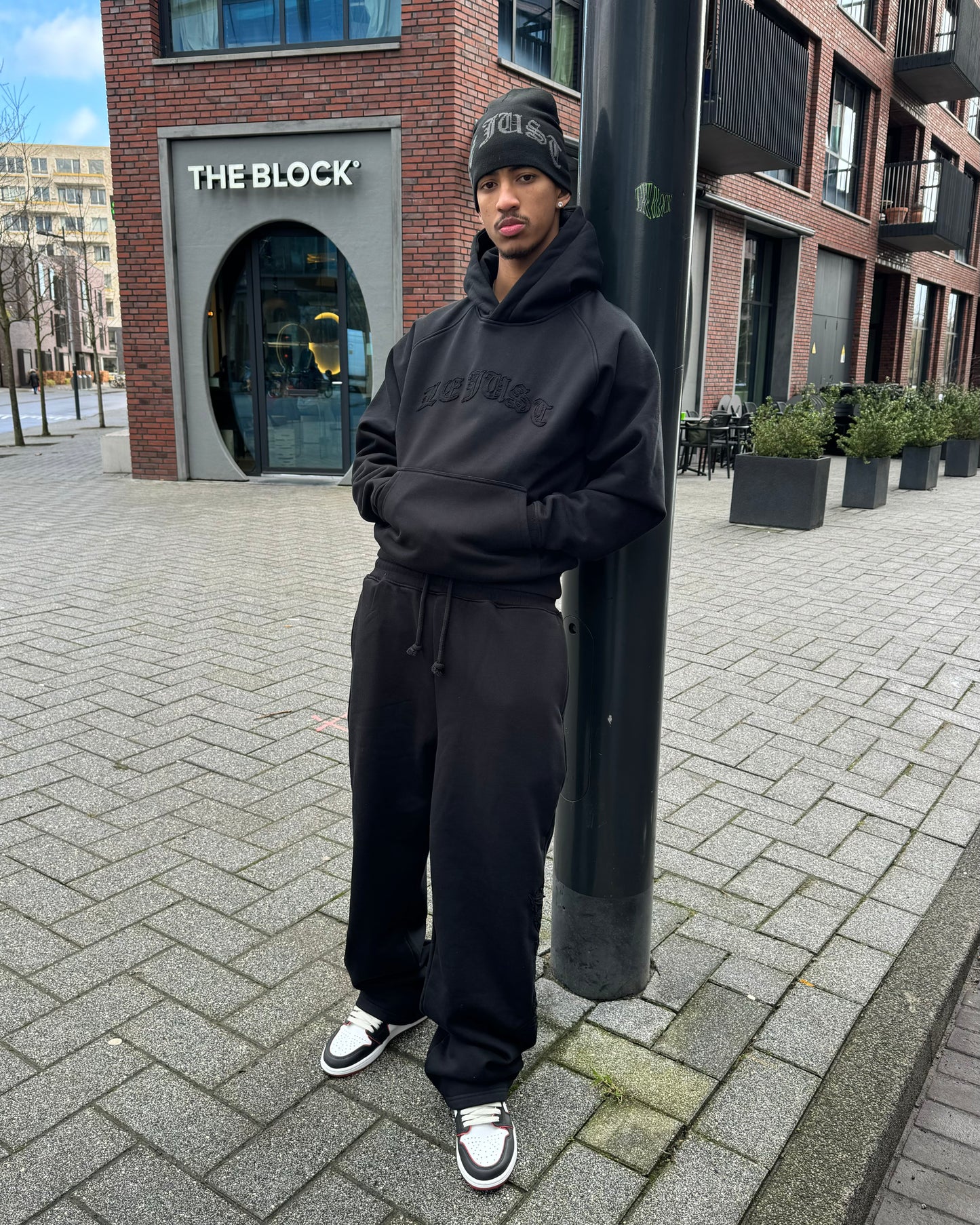 Monogram Hoodie - Black