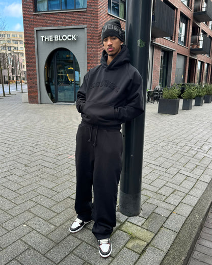 Monogram Hoodie - Black