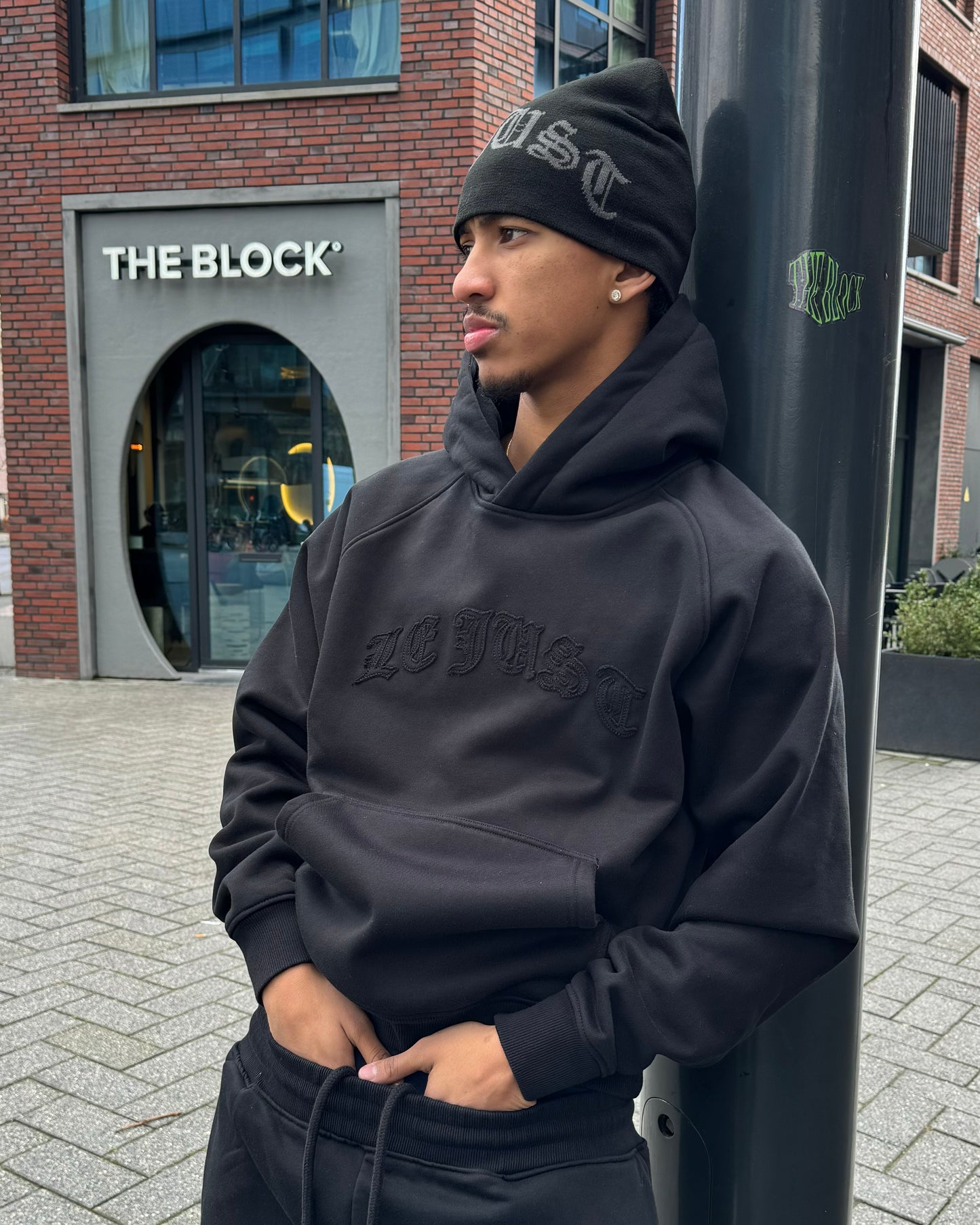 Monogram Hoodie - Black