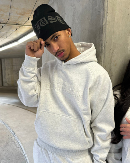 Monogram Hoodie - Heather Grey