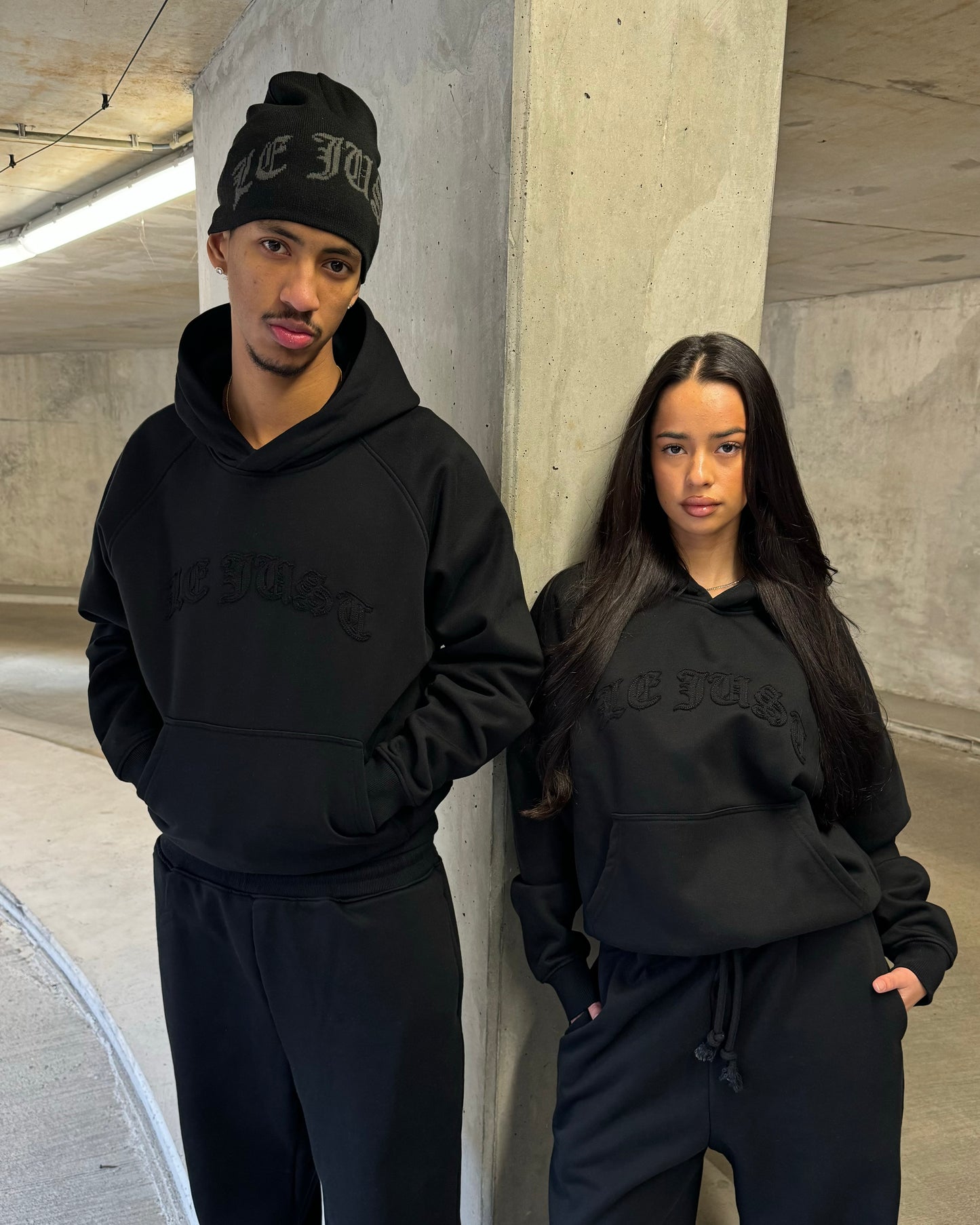 Monogram Hoodie - Black