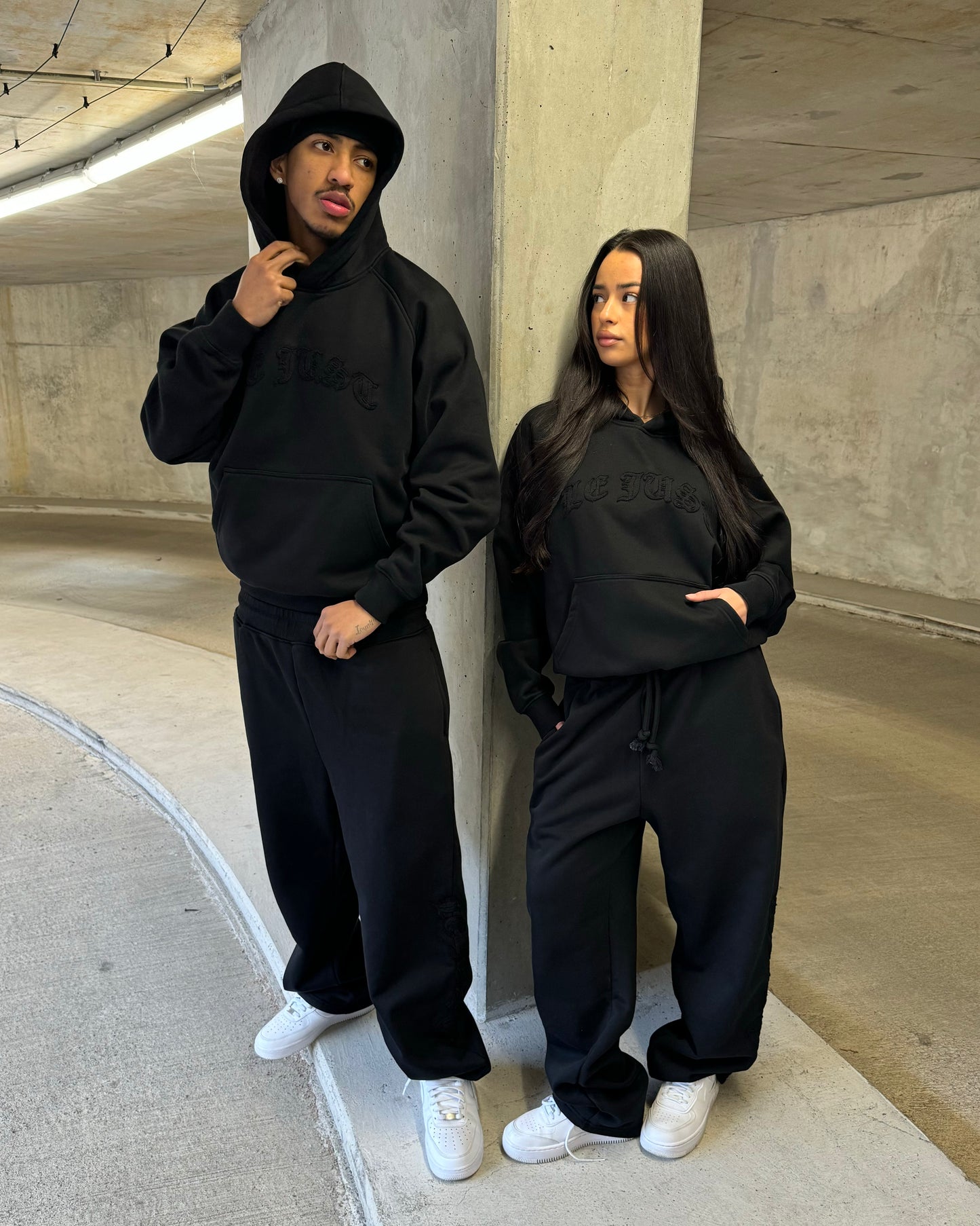 Monogram Joggers - Black