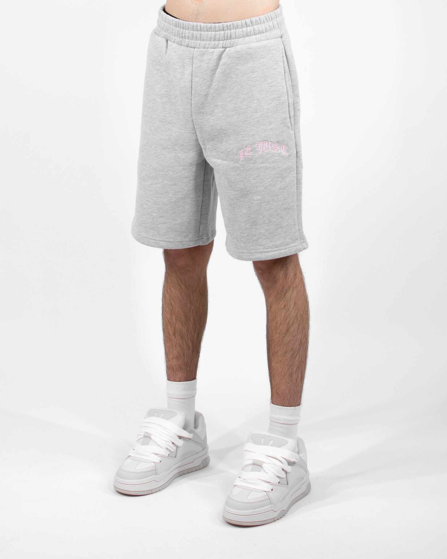 Monogram Shorts - Grey/Pink