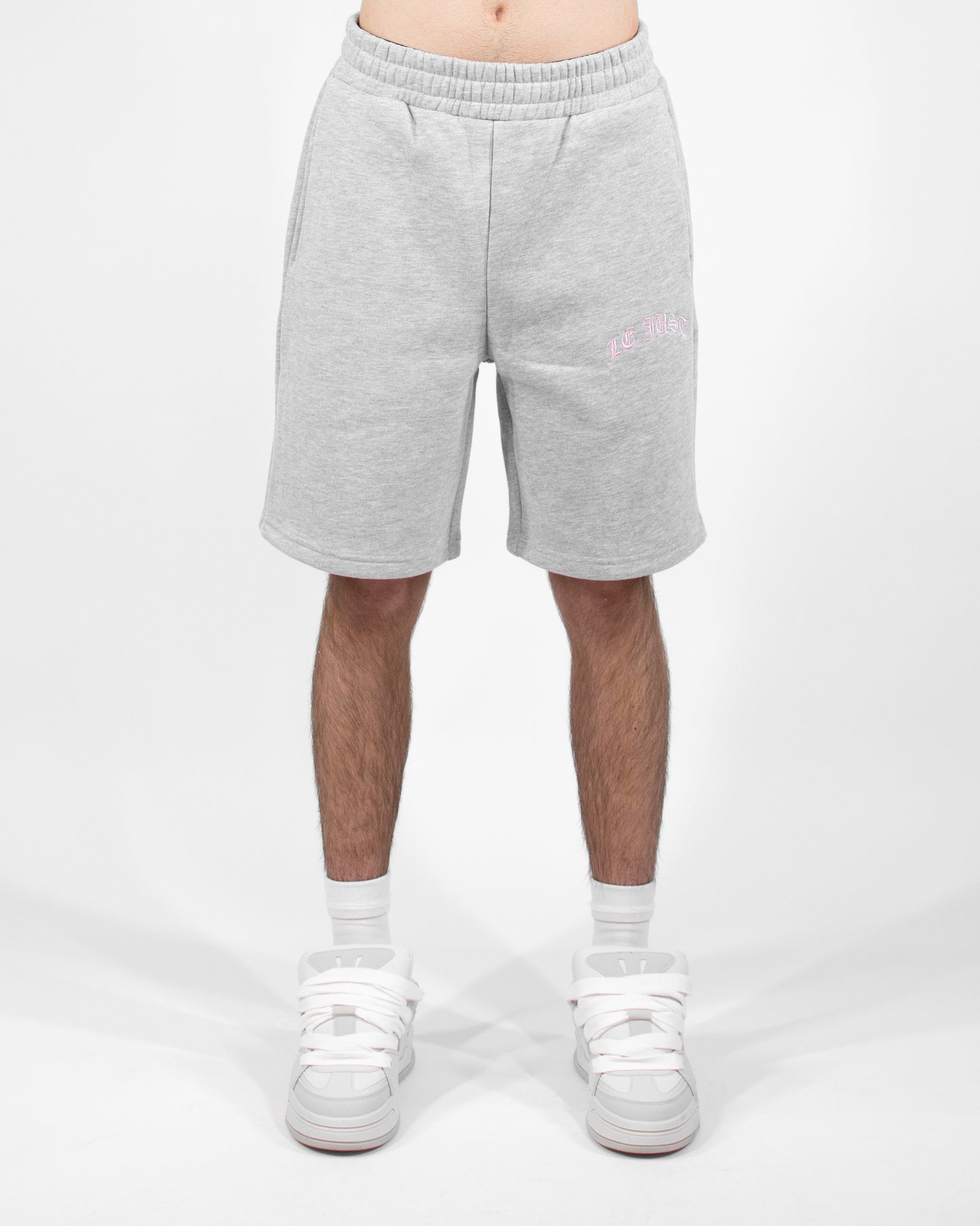 Monogram Shorts - Grey/Pink