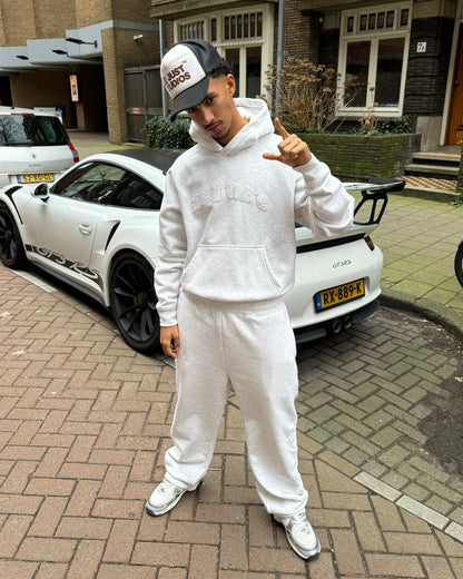 Monogram Joggers - Heather Grey