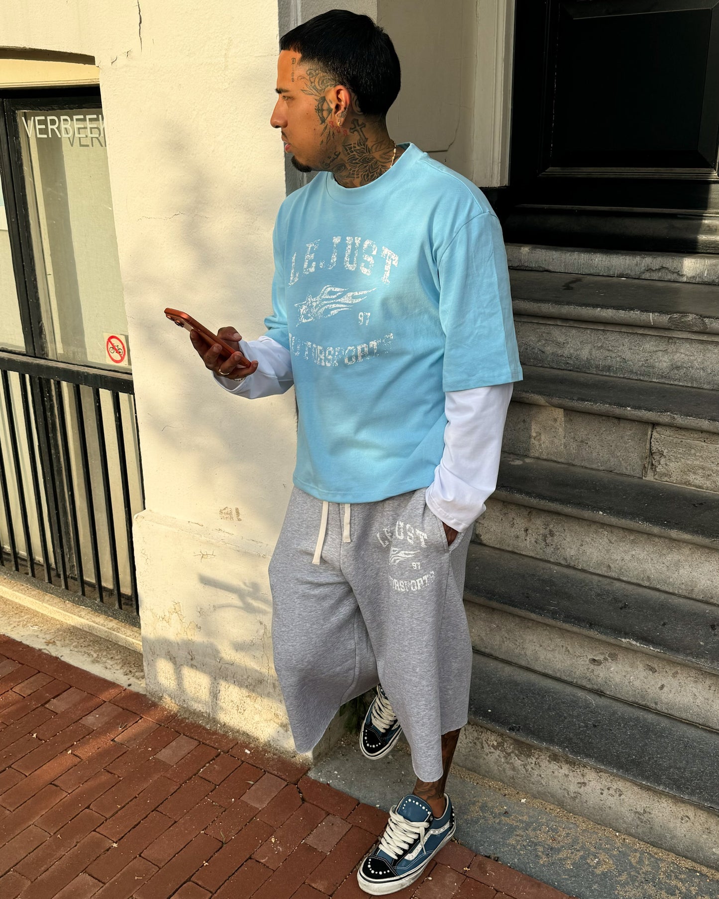 Motorsports Longsleeve - Blue/White