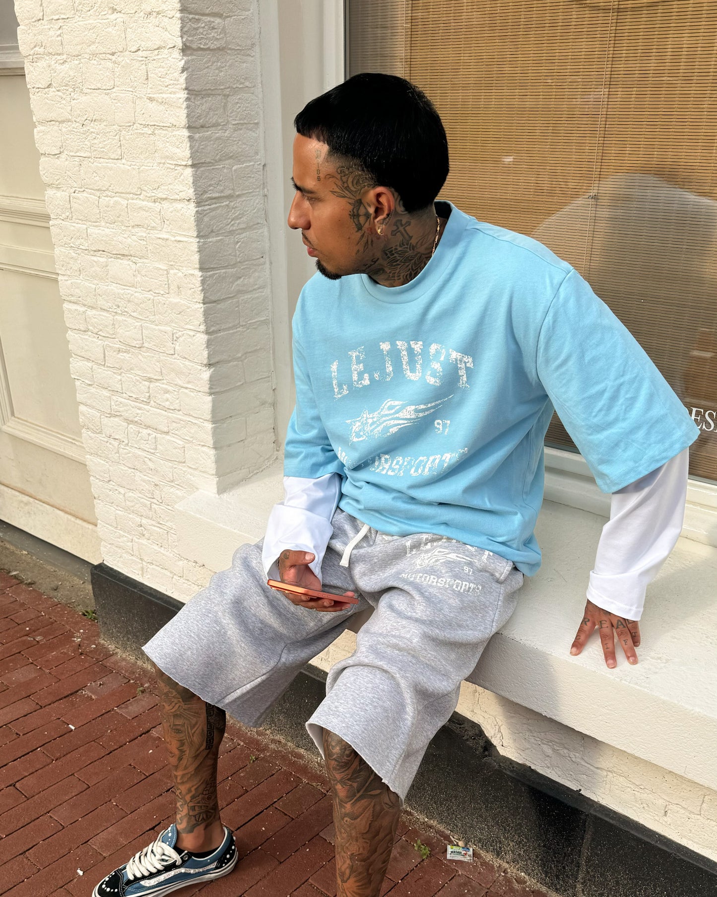 Motorsports Longsleeve - Blue/White