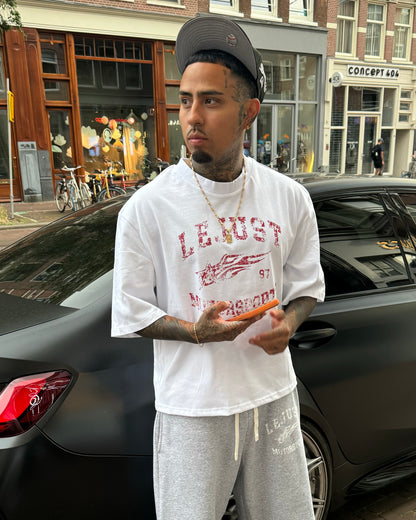 Motorsports Tee - White/Red