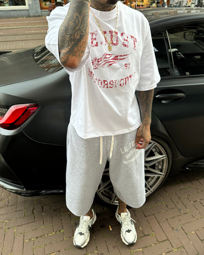 Motorsports Tee - White/Red