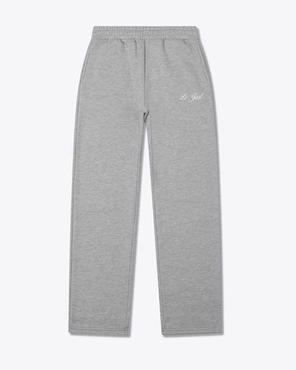 Straight Leg Joggers - Light Grey