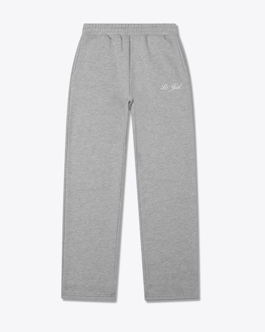 Straight Leg Joggers - Light Grey