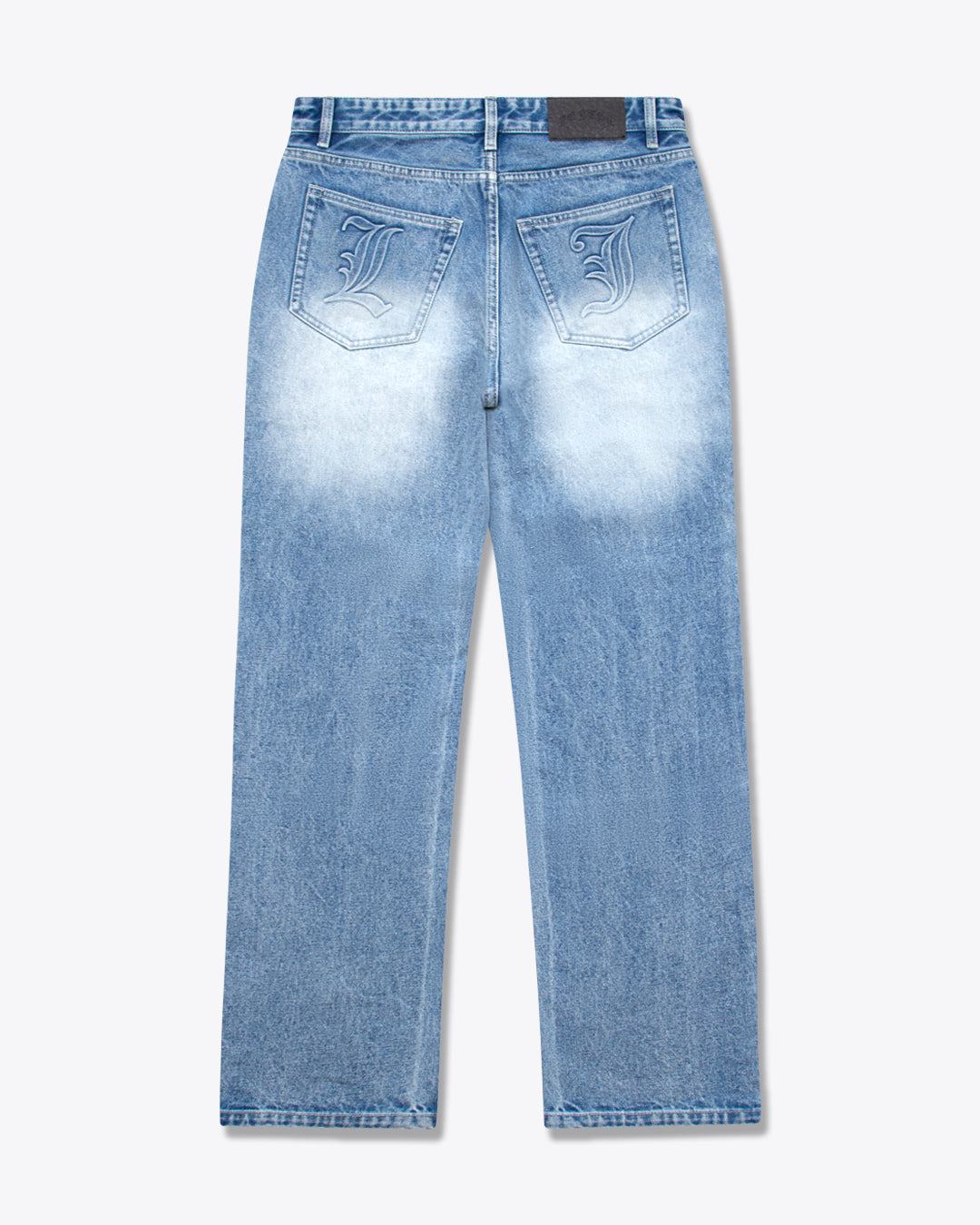 Embossed Light Blue Jeans