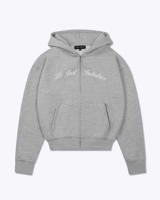 Zip Hoodie - Light Grey