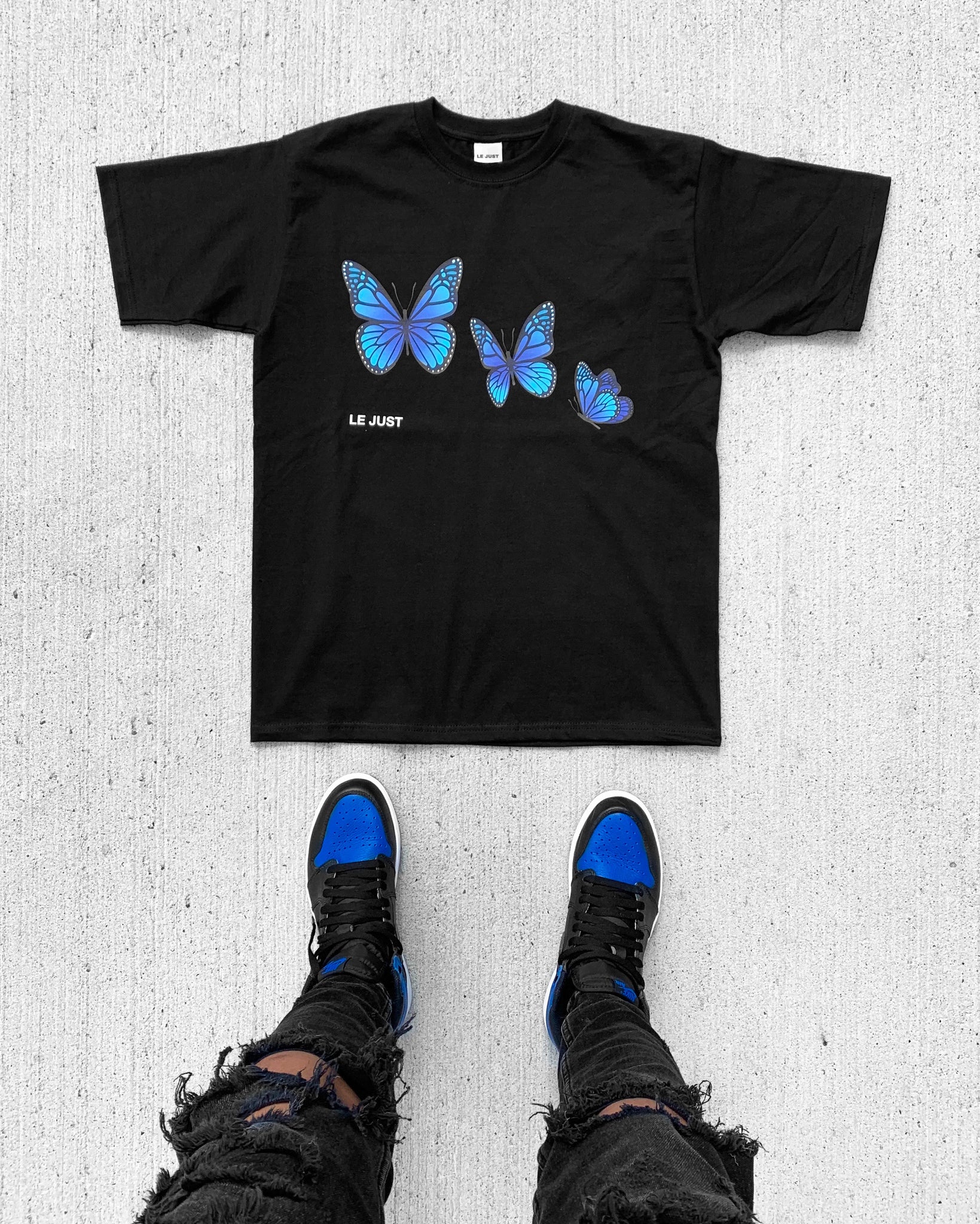 Butterfly Tee Black – Le Just