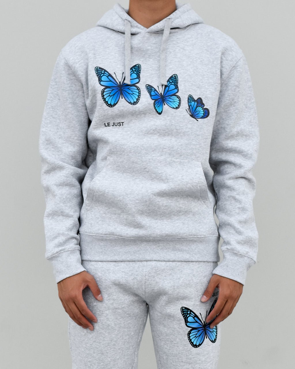 Butterfly Hoodie Grey